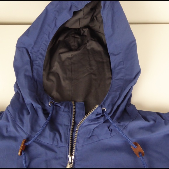 Columbia Full Zip Cotton Nylon Blend Hooded Windbreaker Performance Jacket NWT - Picture 4 of 10